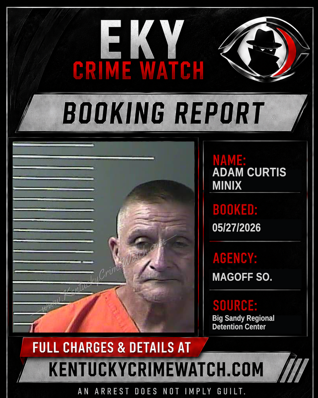 ADAM CURTIS MINIX booking image