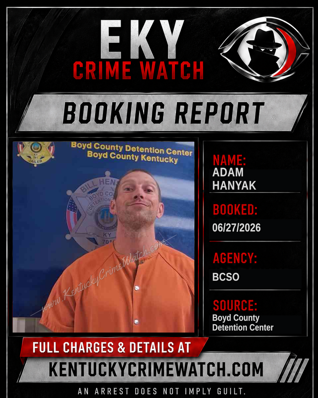 ADAM HANYAK booking image