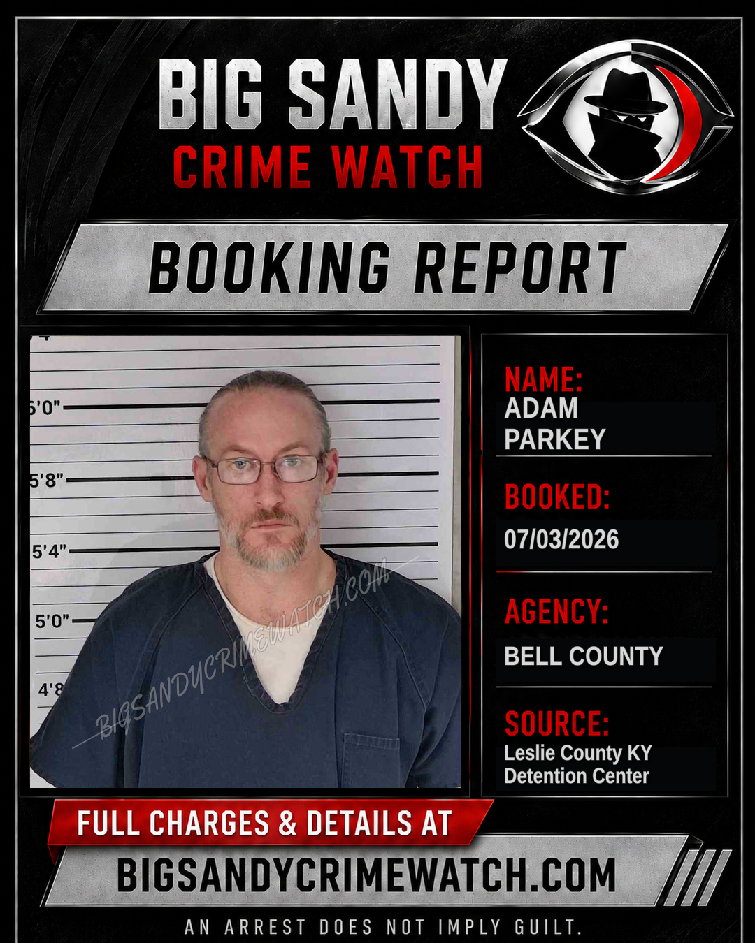 ADAM PARKEY booking image