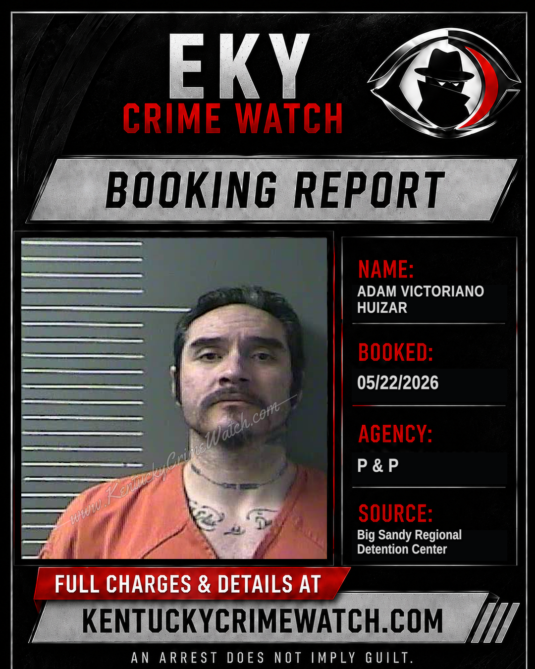 ADAM VICTORIANO HUIZAR booking image