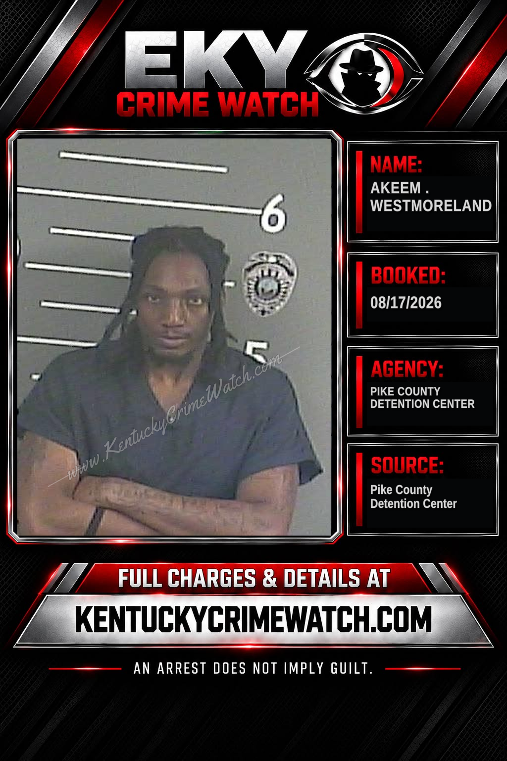 AKEEM . WESTMORELAND booking image