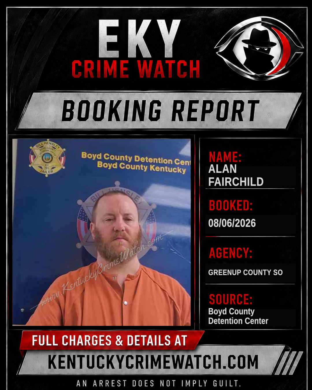 ALAN FAIRCHILD booking image