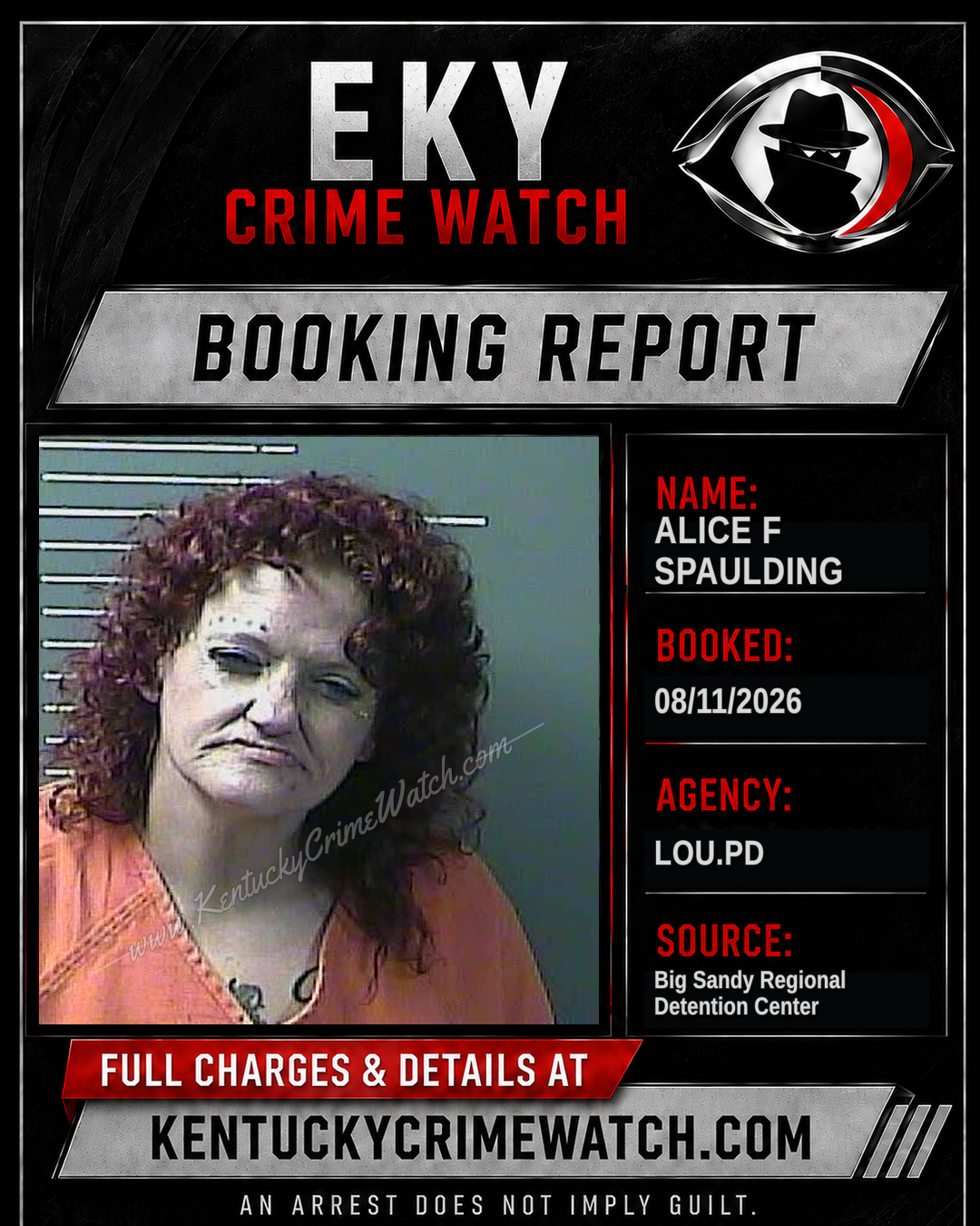 ALICE F SPAULDING booking image