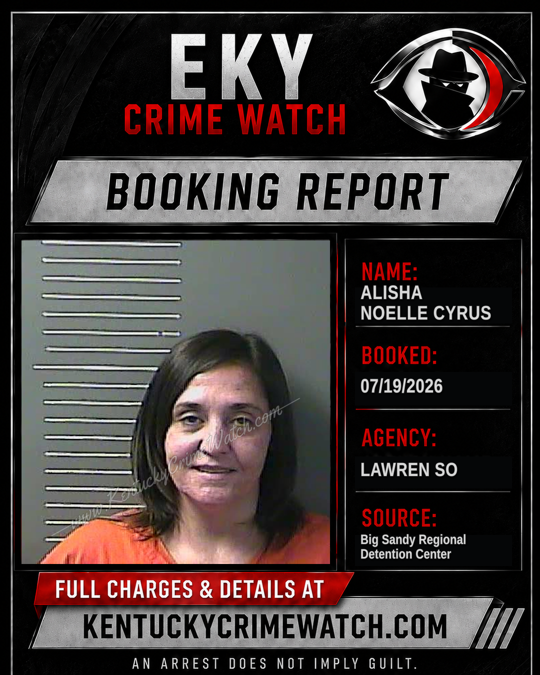 ALISHA NOELLE CYRUS booking image