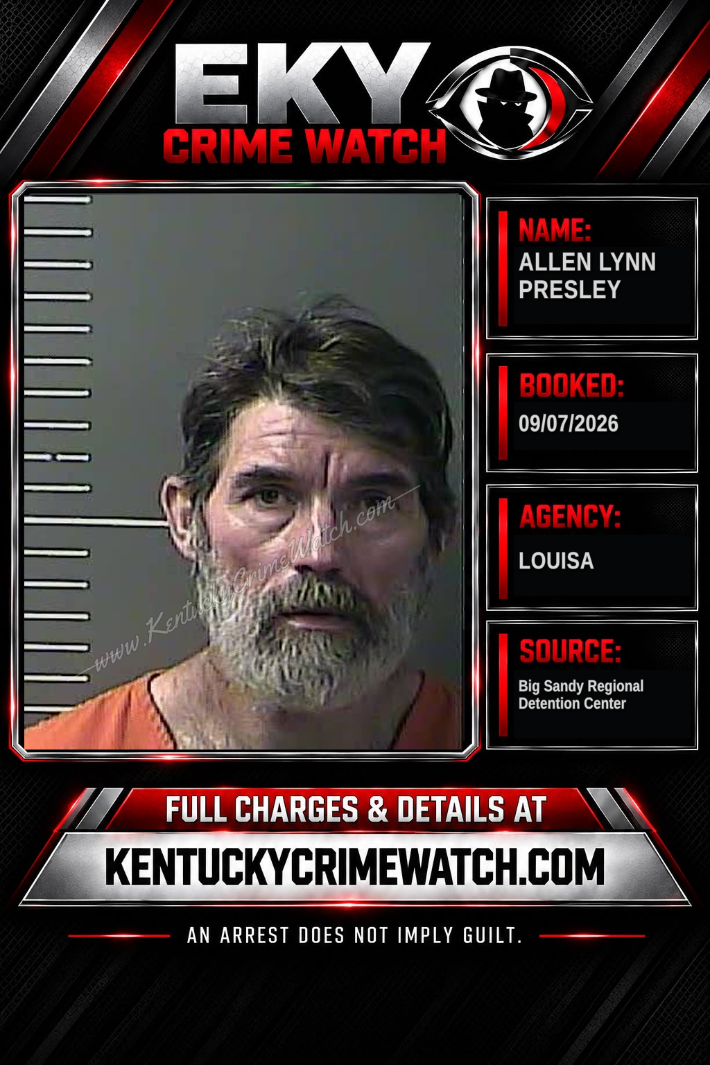 ALLEN LYNN PRESLEY booking image
