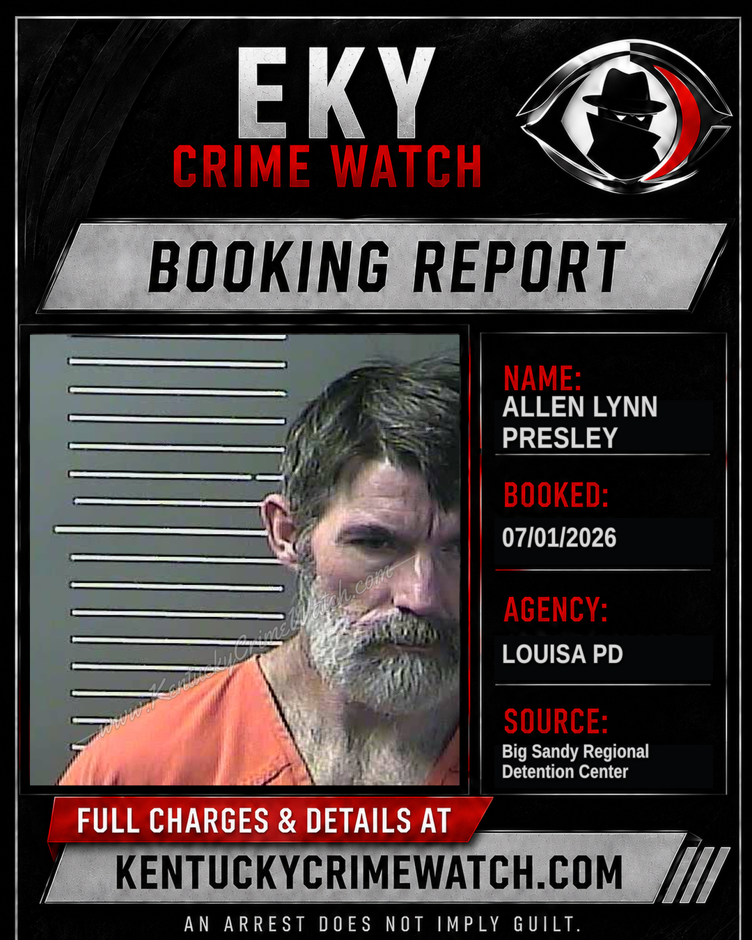ALLEN LYNN PRESLEY booking image