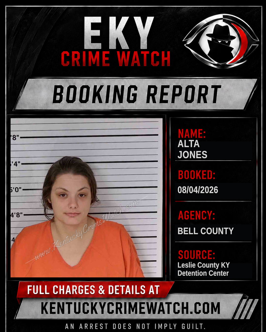 ALTA JONES booking image