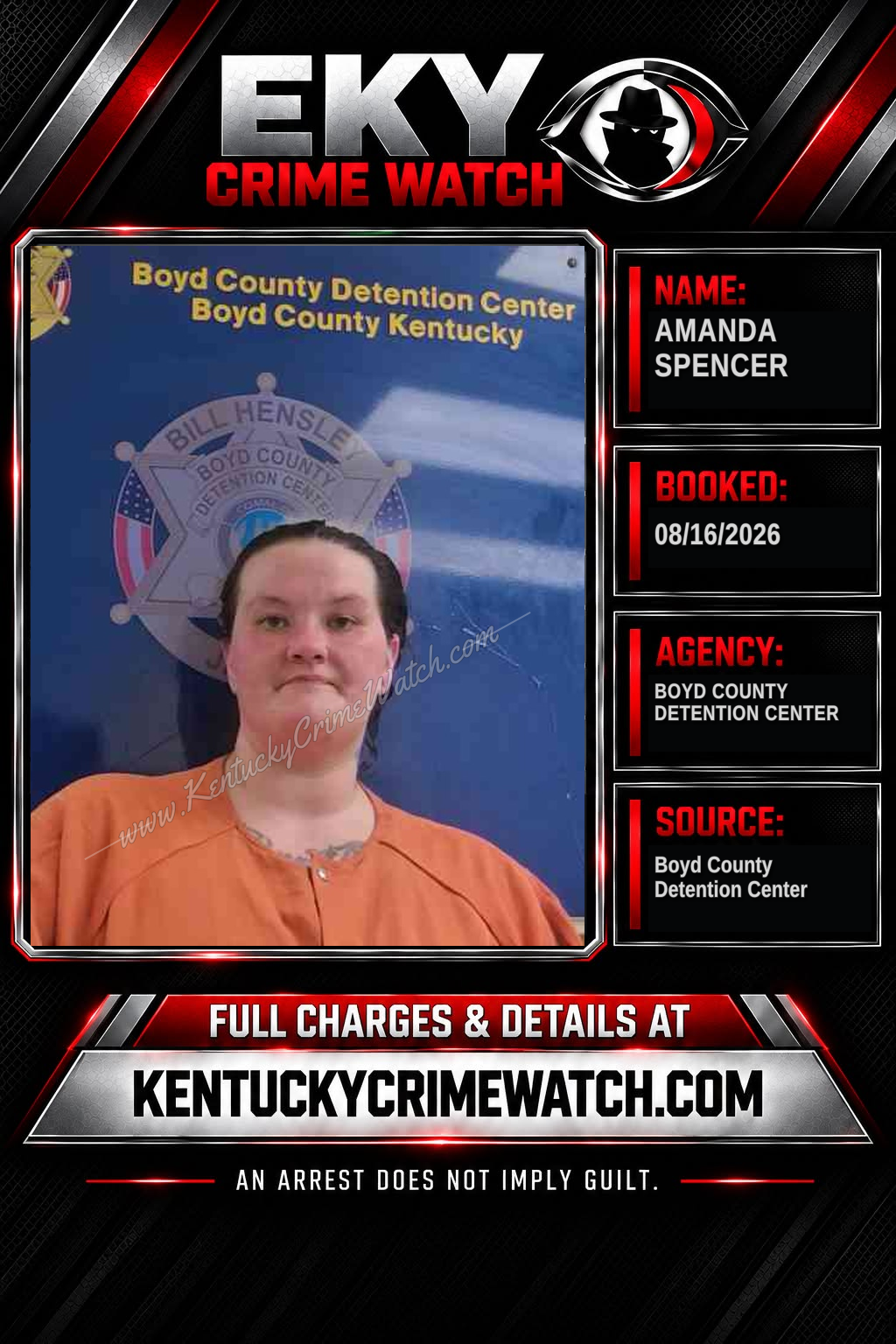 AMANDA SPENCER booking image