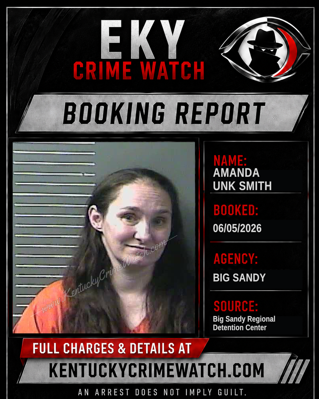 AMANDA UNK SMITH booking image