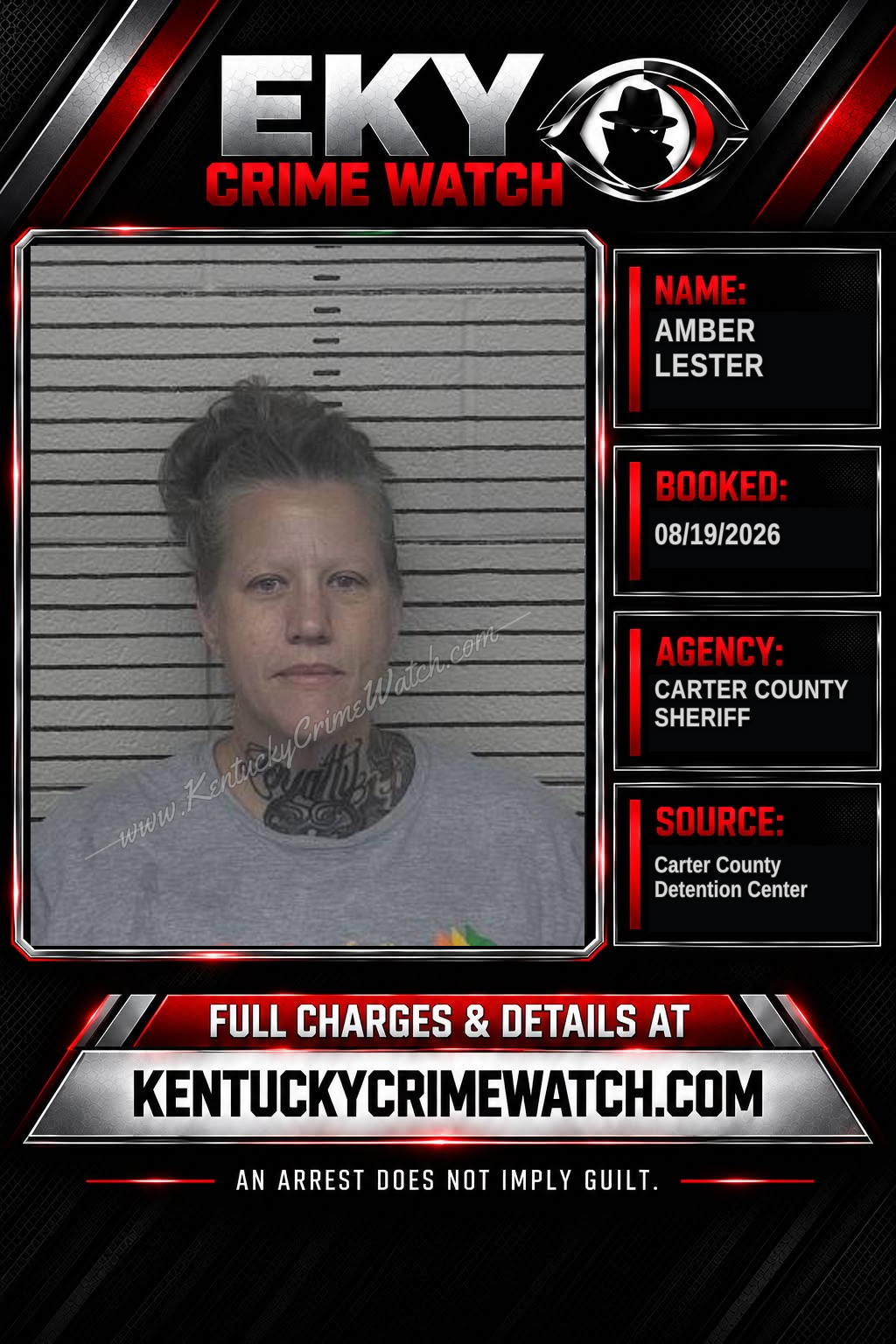AMBER LESTER booking image
