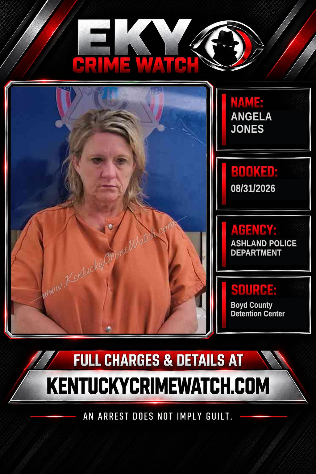 ANGELA JONES booking image