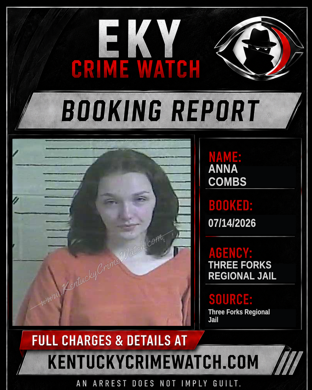Anna Combs booking image