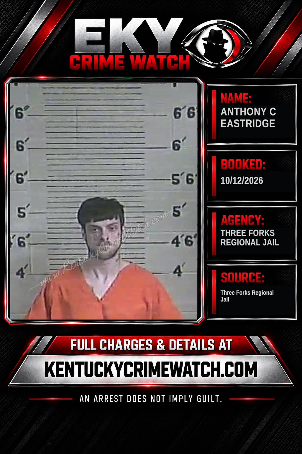 Anthony C Eastridge booking image