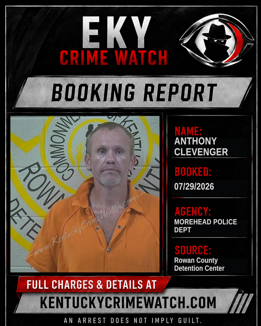 ANTHONY CLEVENGER booking image