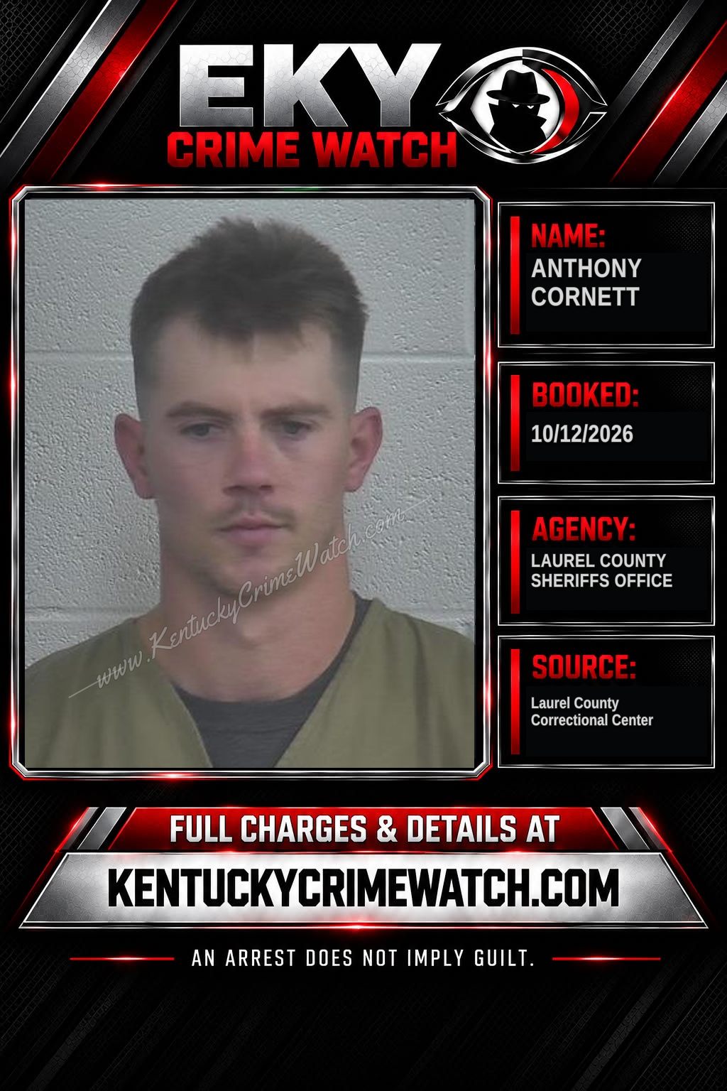 ANTHONY CORNETT booking image
