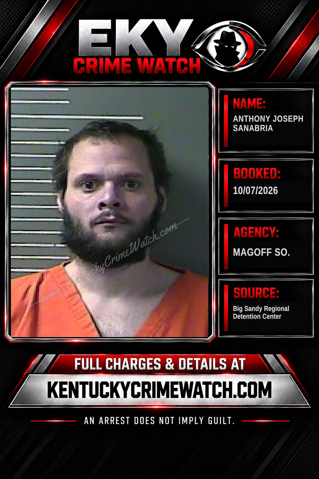 ANTHONY JOSEPH SANABRIA booking image