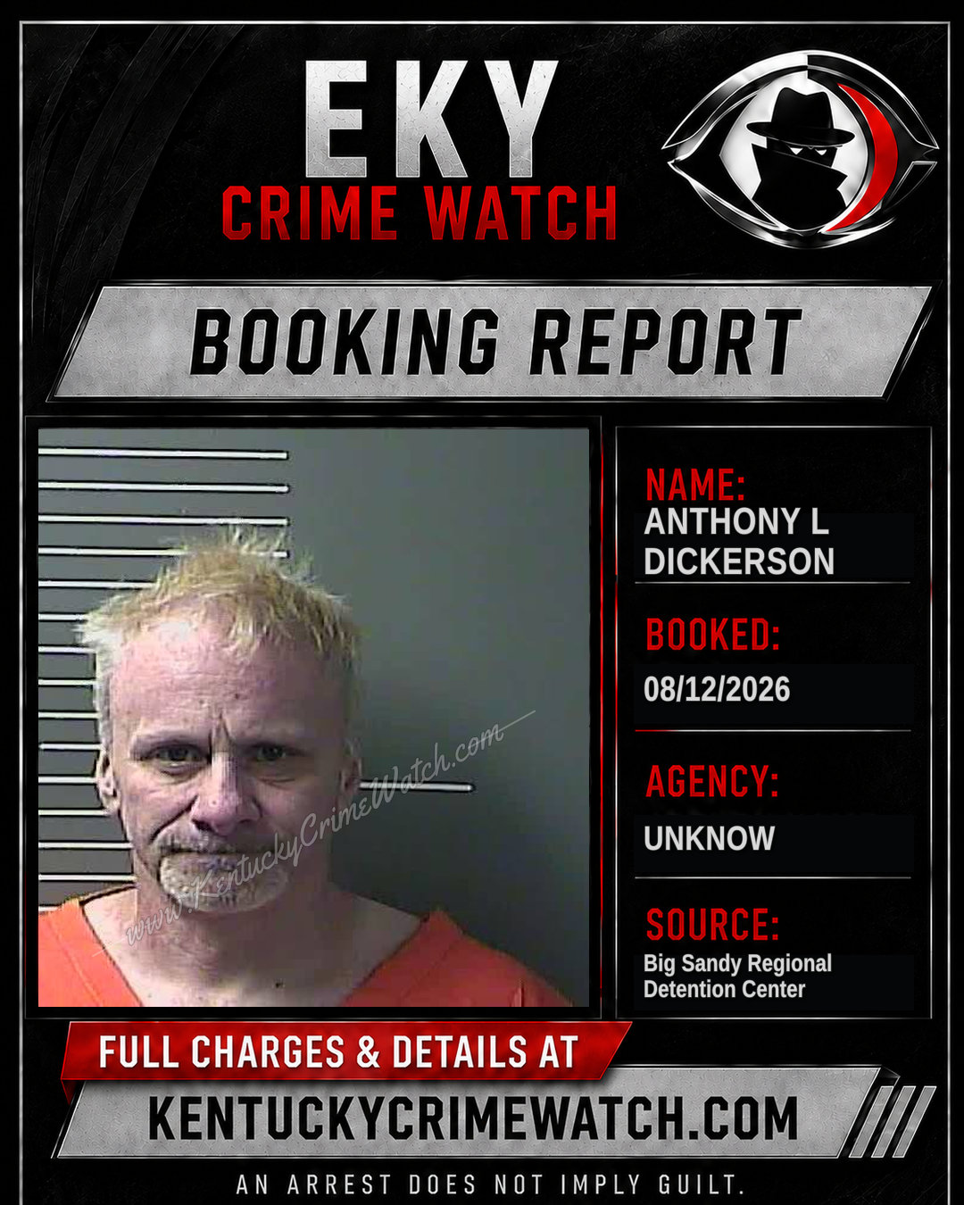 ANTHONY L DICKERSON booking image
