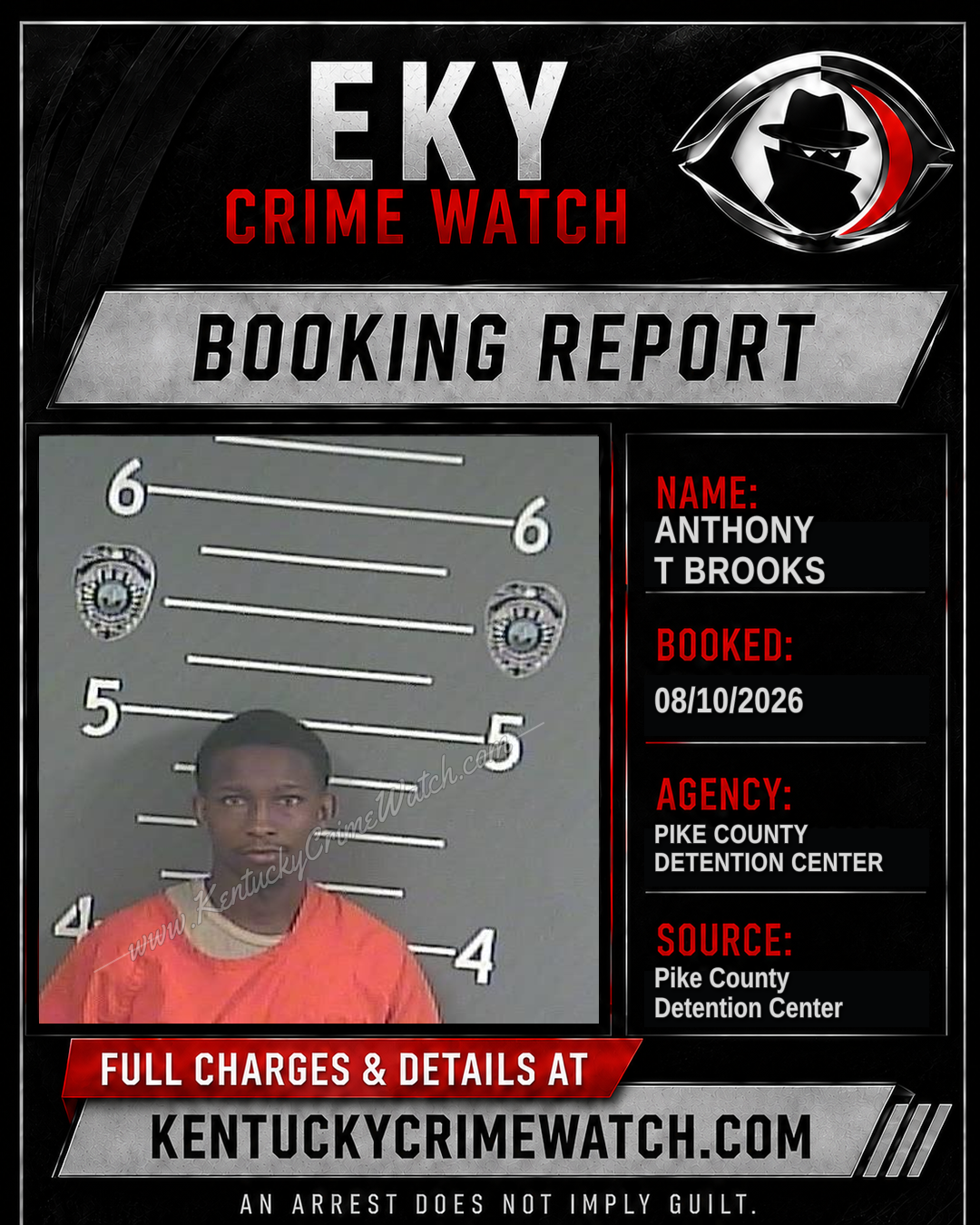 ANTHONY T BROOKS booking image