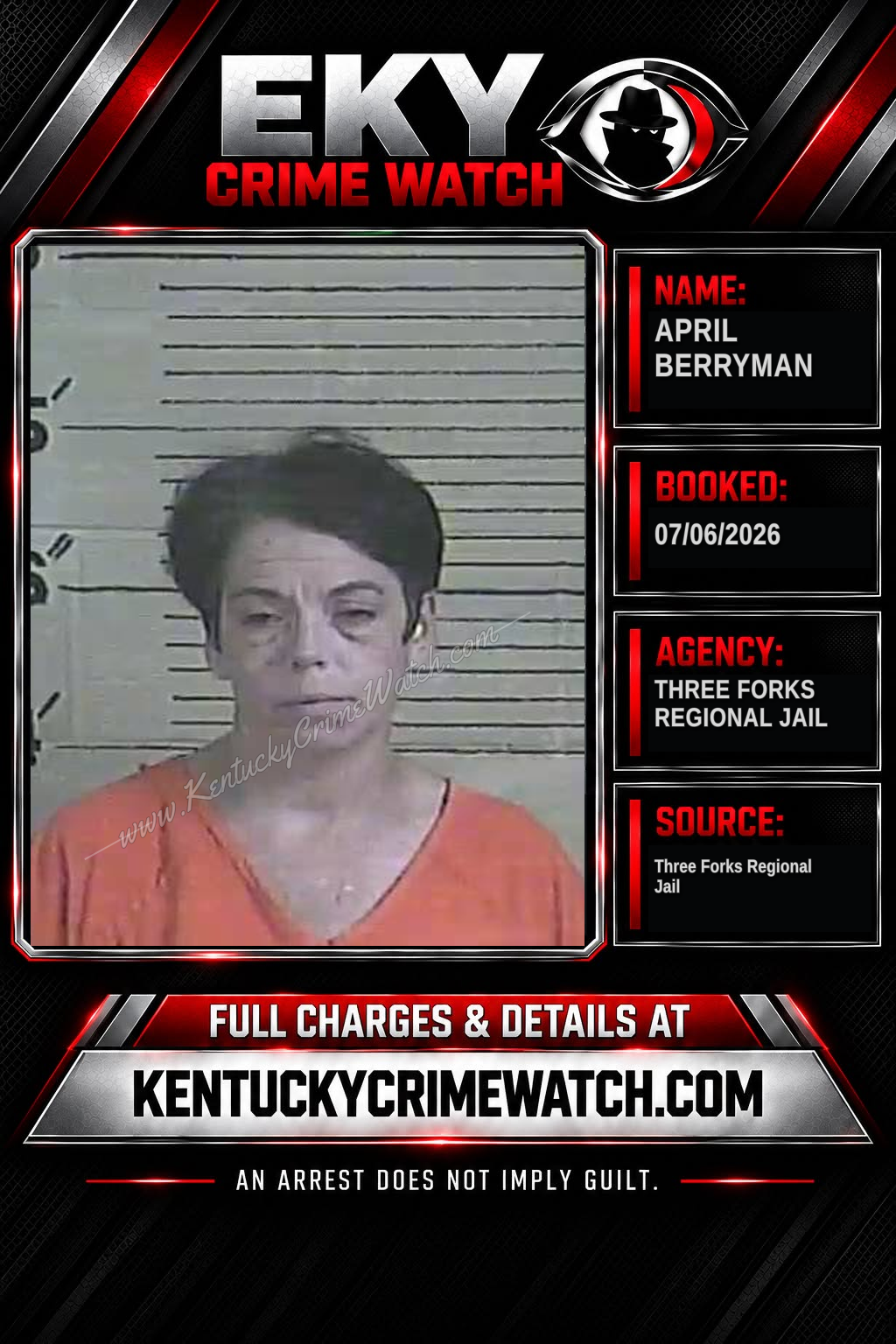 April Berryman booking image