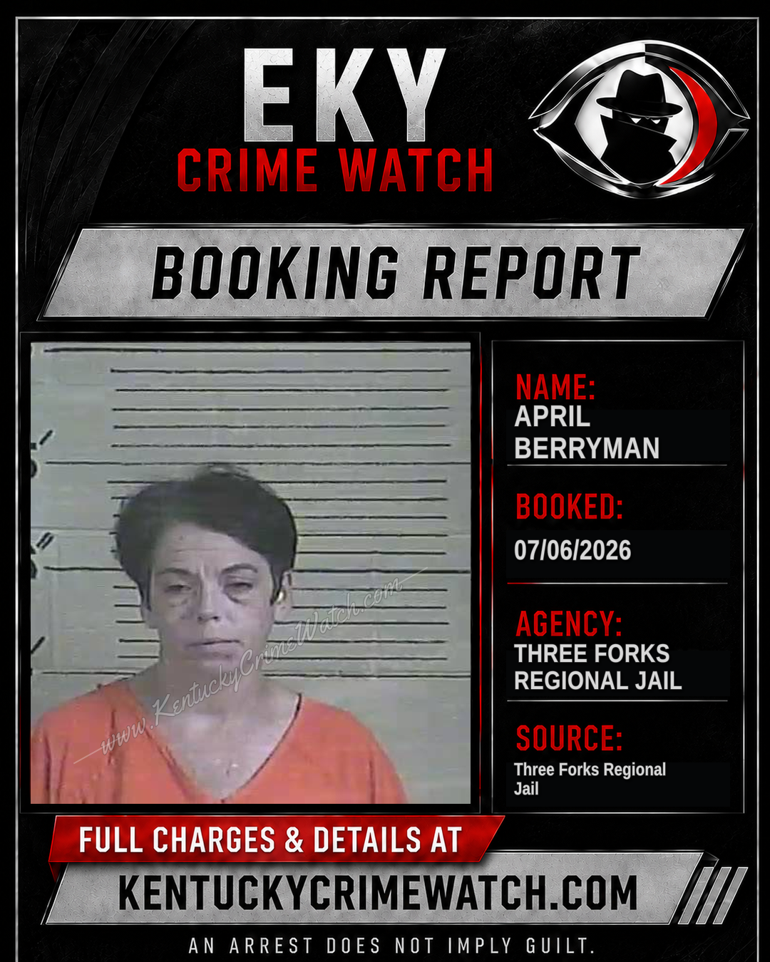 April Berryman booking image