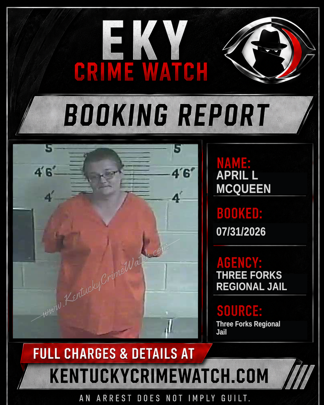 April L McQueen booking image