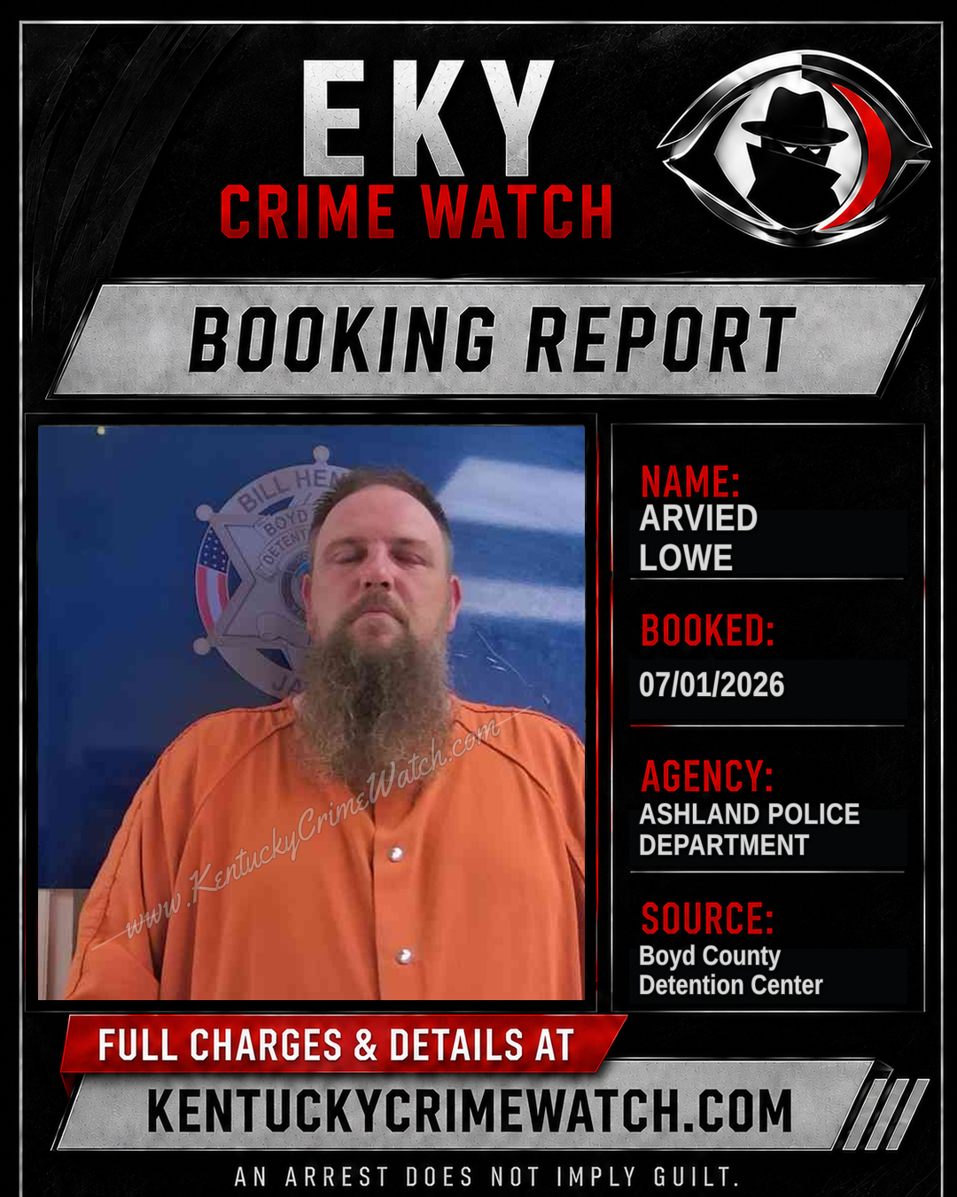 ARVIED LOWE booking image