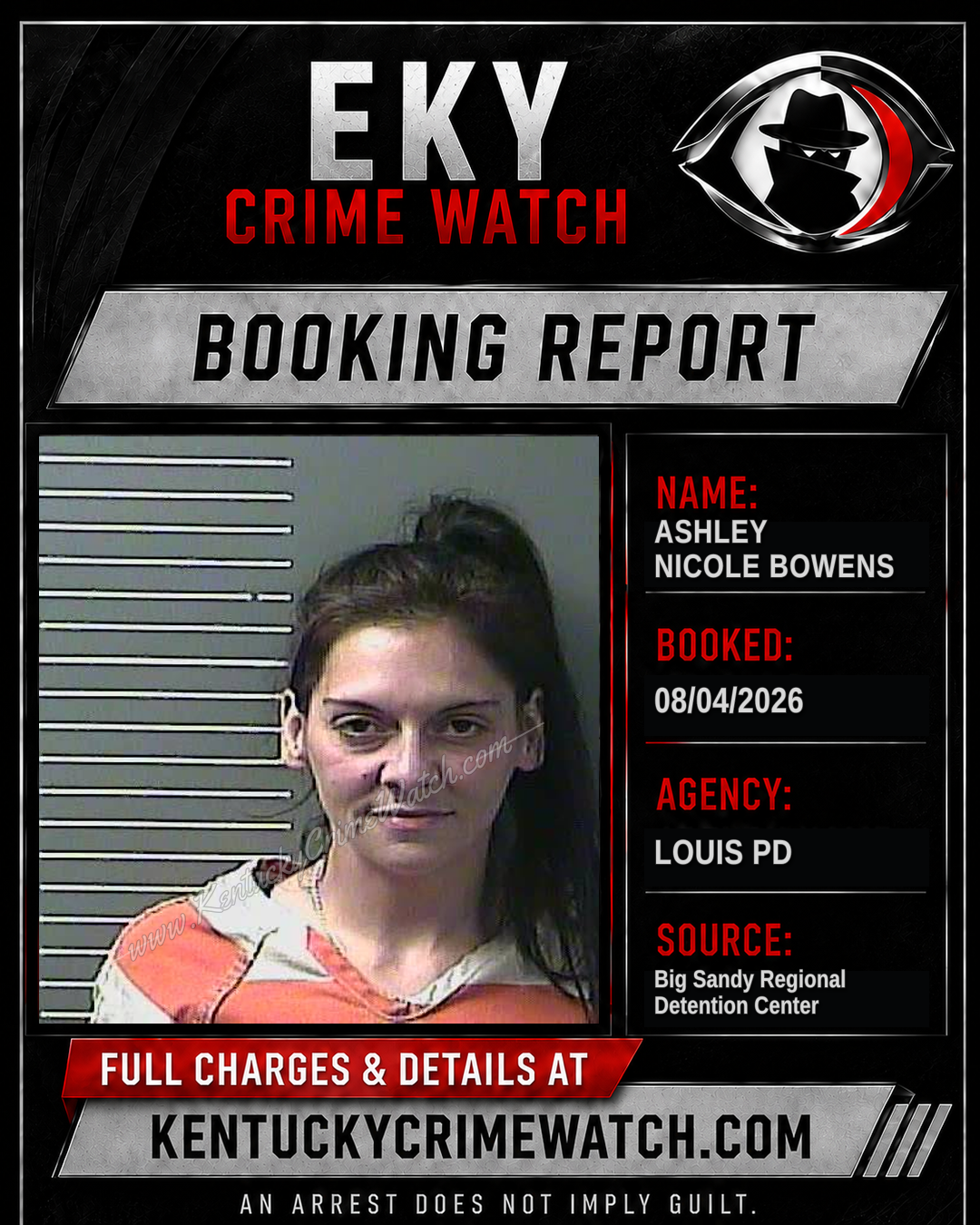 ASHLEY NICOLE BOWENS booking image