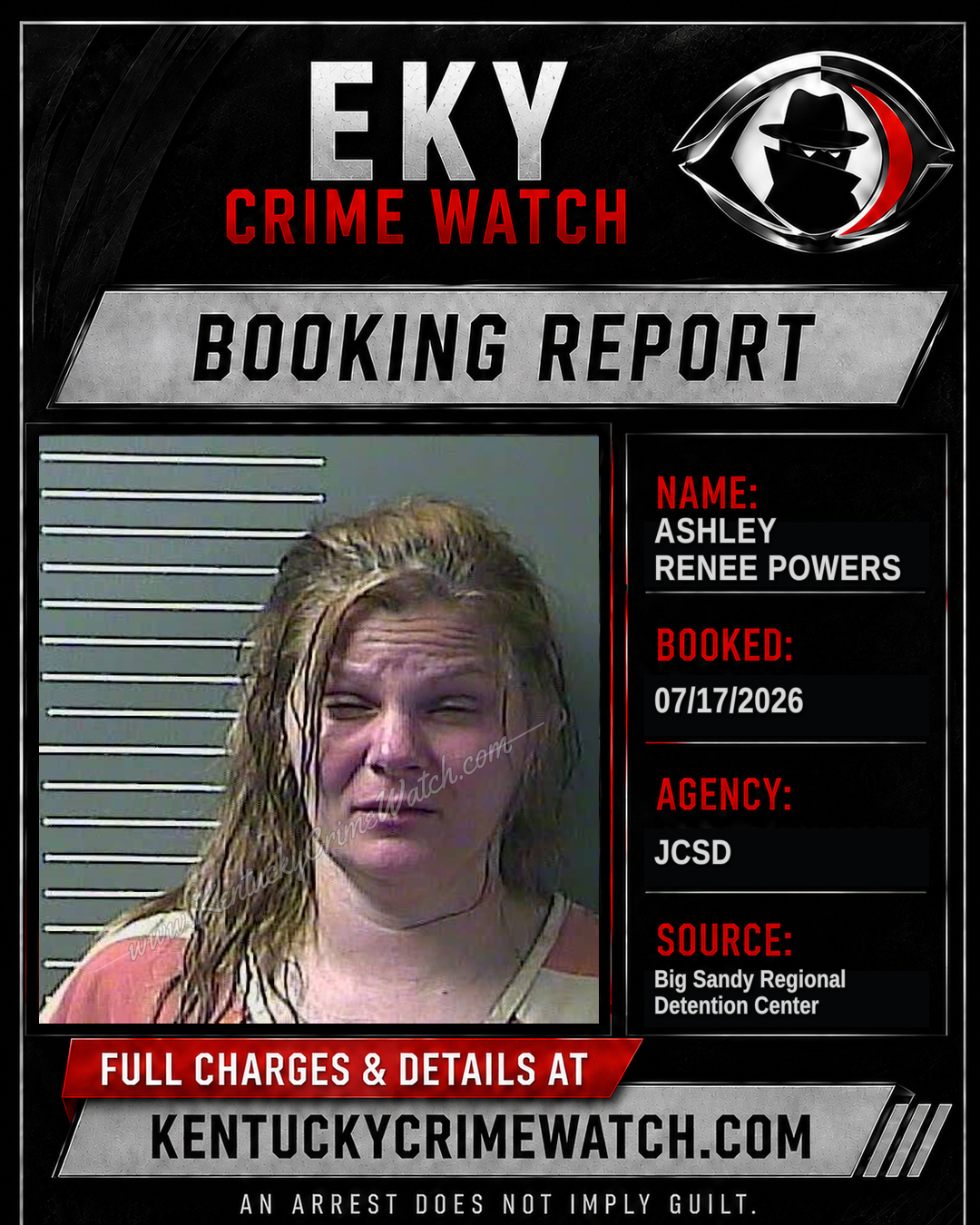 ASHLEY RENEE POWERS booking image