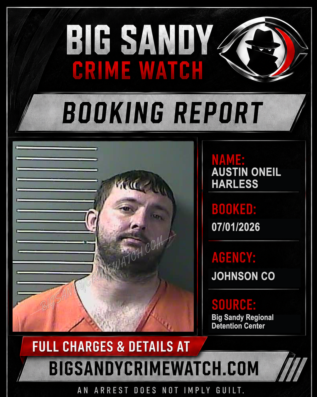 AUSTIN ONEIL HARLESS booking image