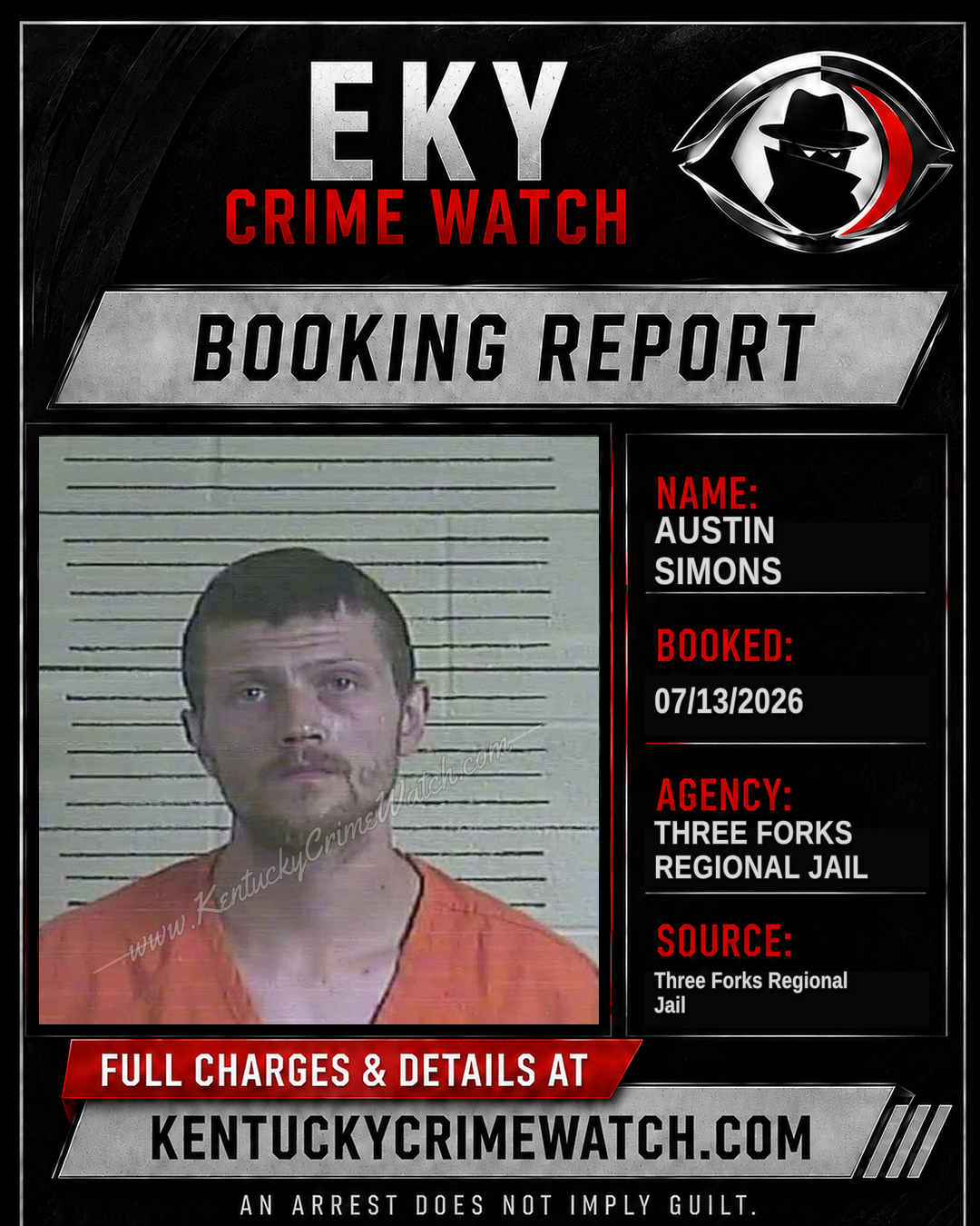 Austin Simons booking image