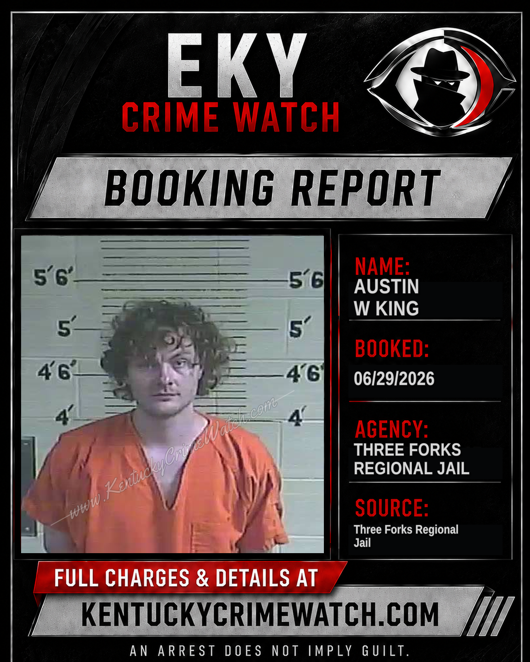Austin W King booking image