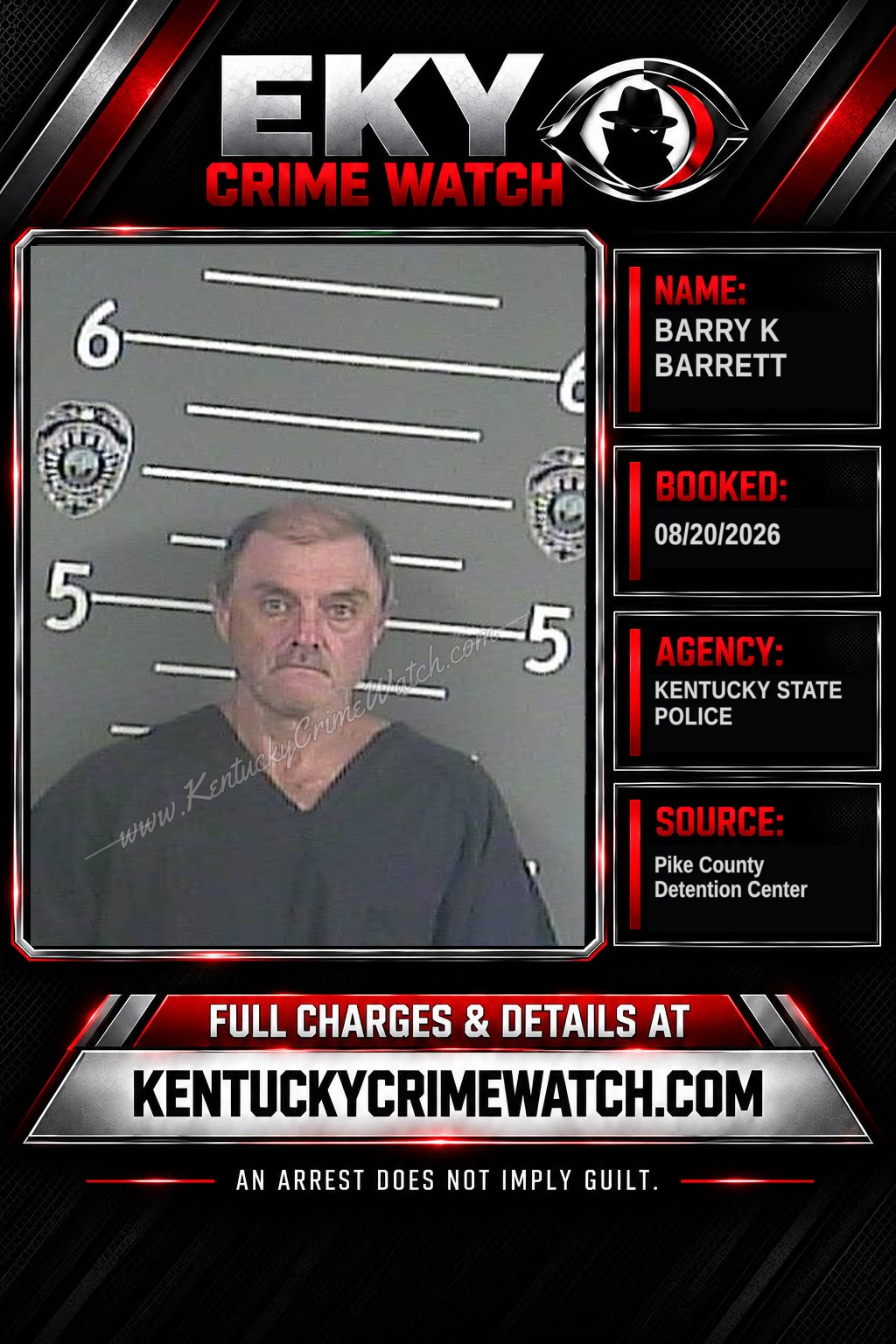 BARRY K BARRETT booking image