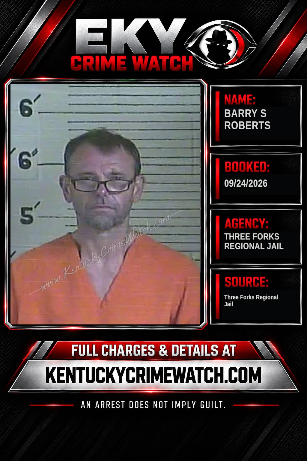 Barry S Roberts booking image