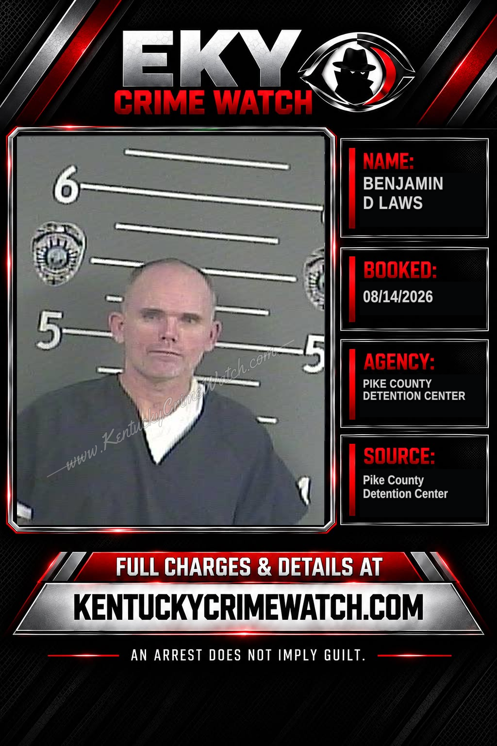 BENJAMIN D LAWS booking image