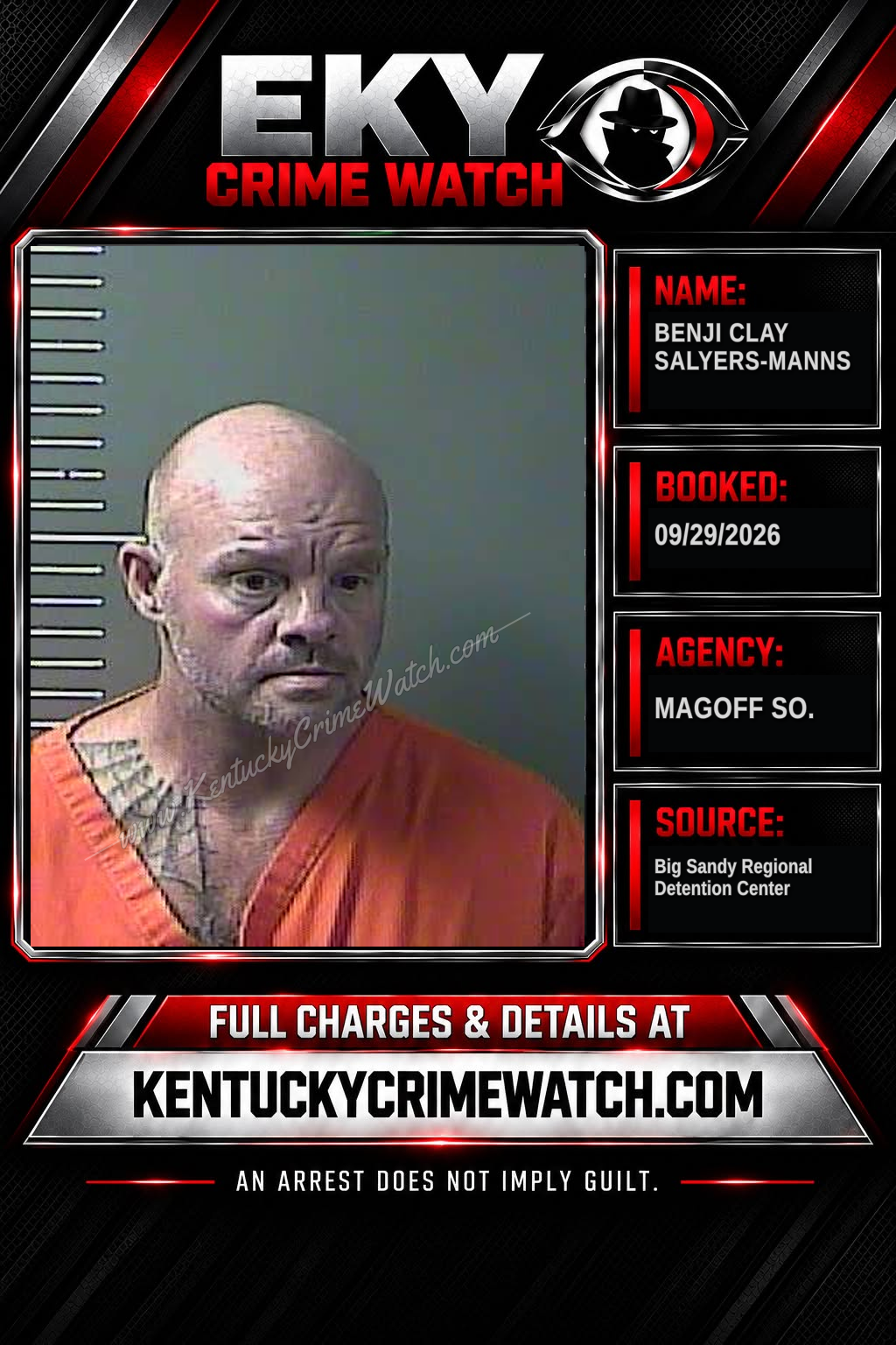 BENJI CLAY SALYERS-MANNS booking image