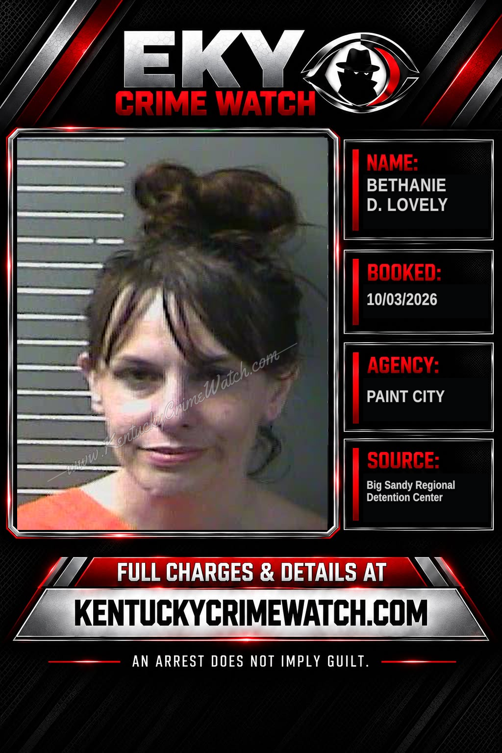 BETHANIE D. LOVELY booking image