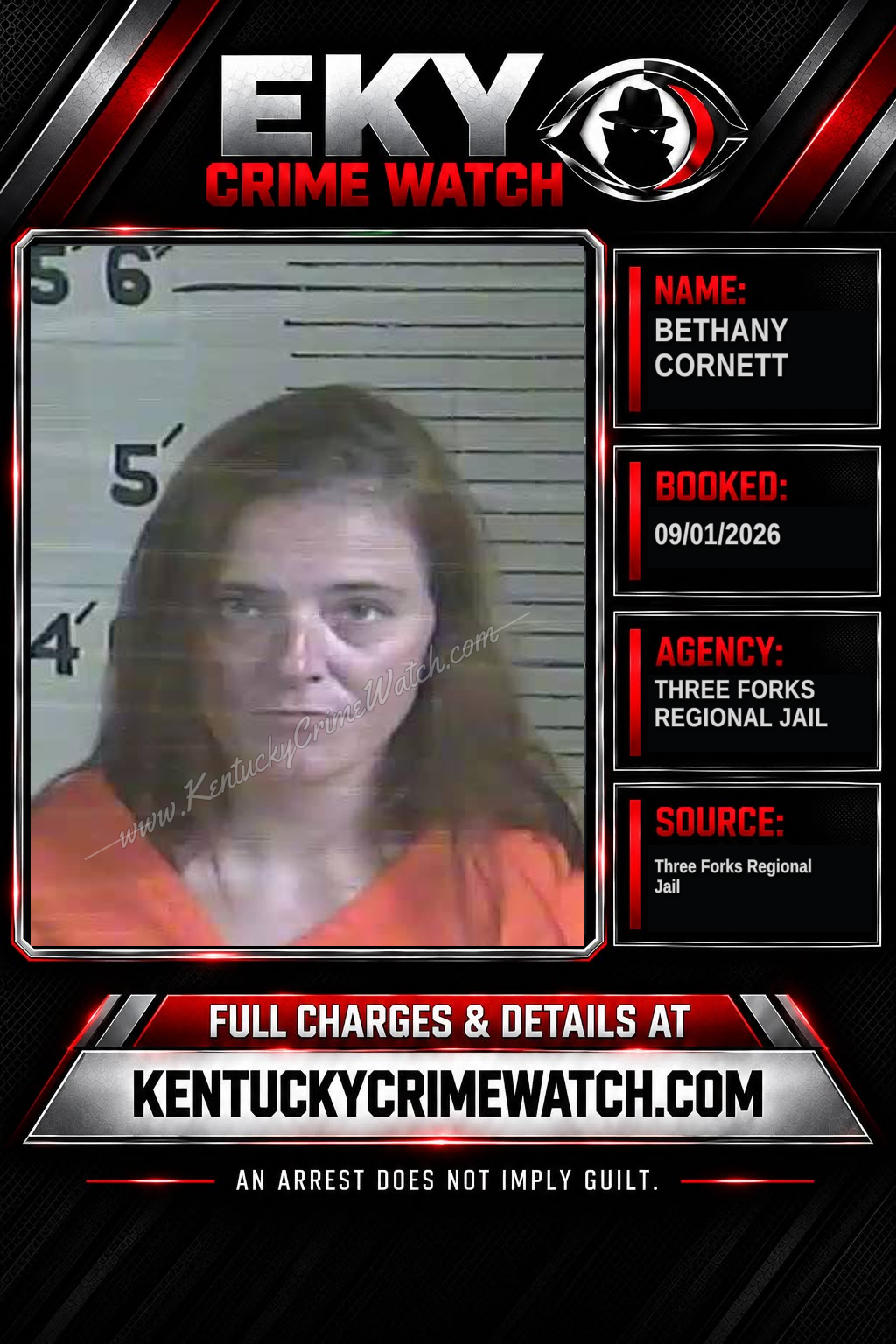 Bethany Cornett booking image