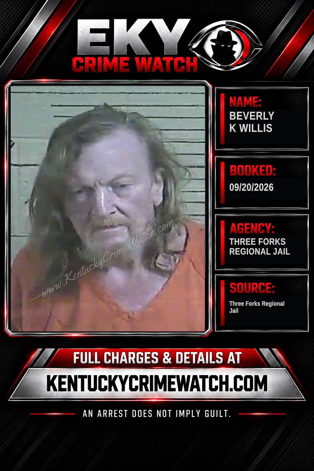 Beverly K Willis booking image