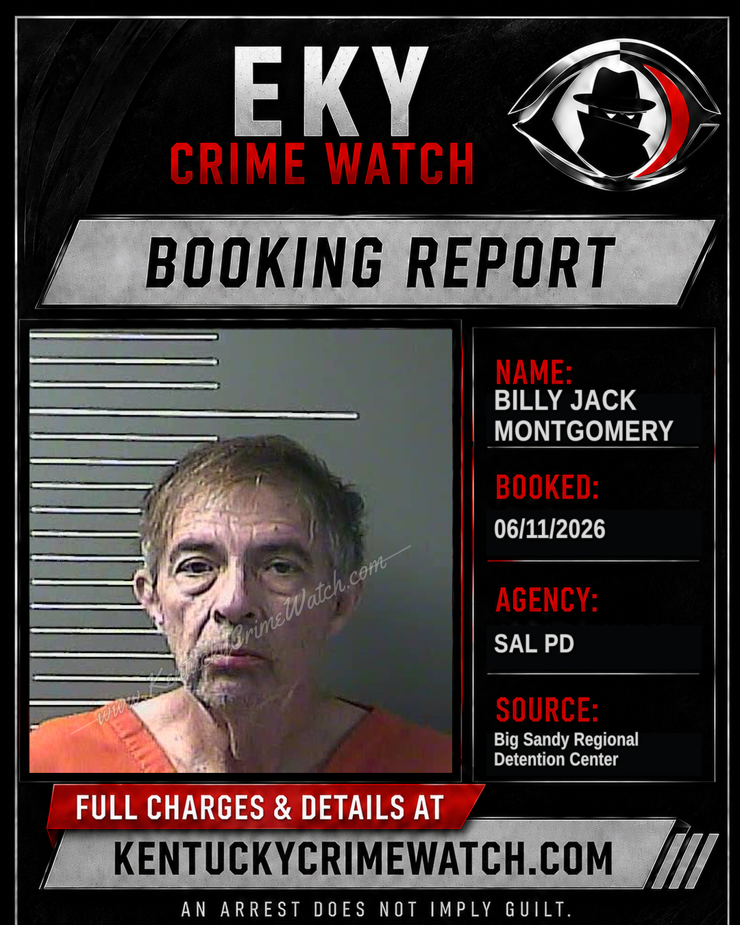 BILLY JACK MONTGOMERY booking image