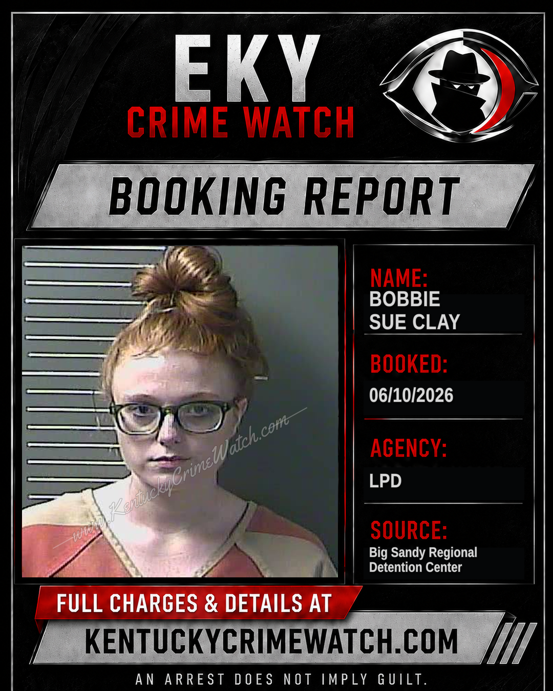 BOBBIE SUE CLAY booking image