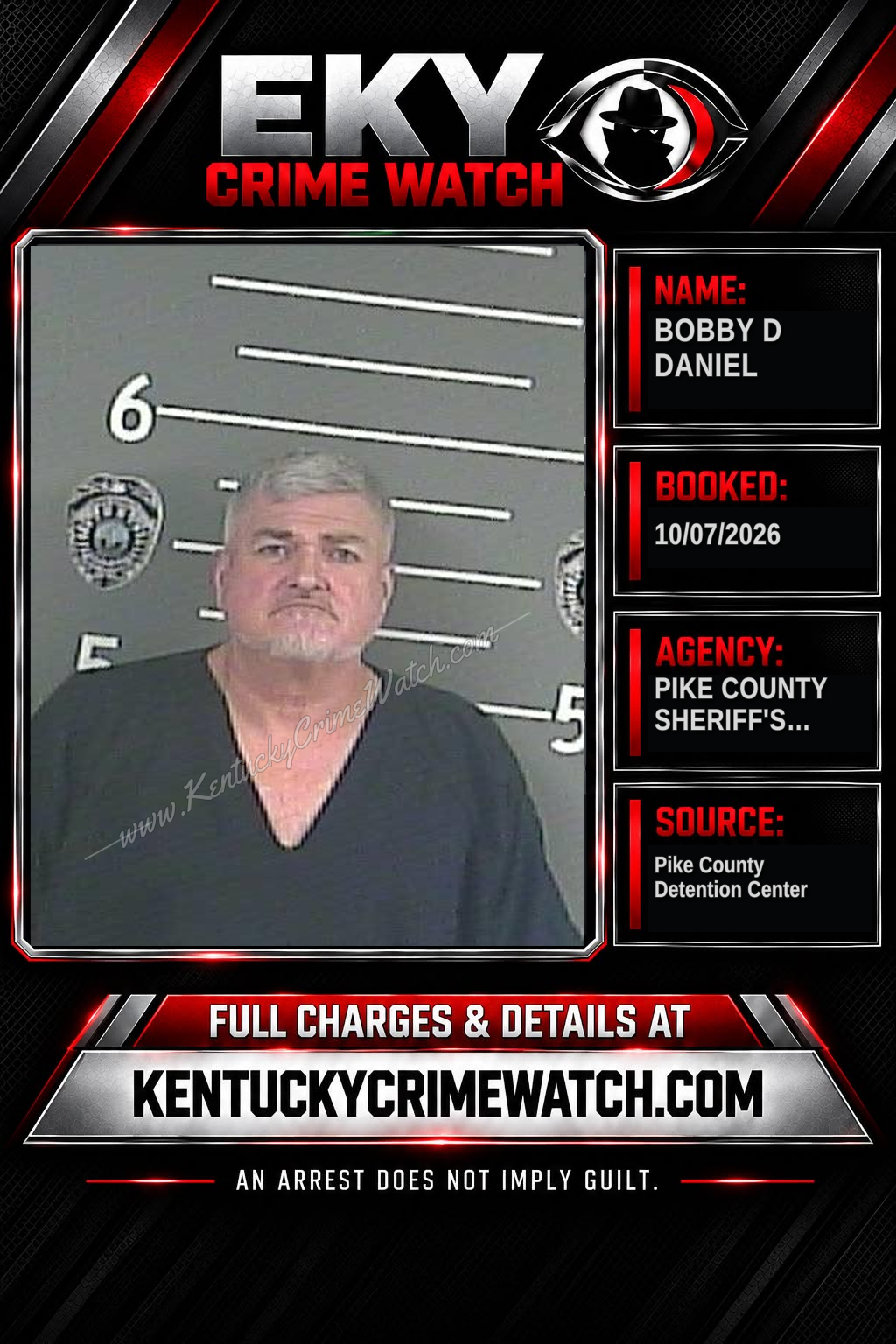 BOBBY D DANIEL booking image