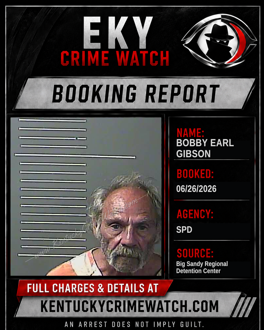 BOBBY EARL GIBSON booking image