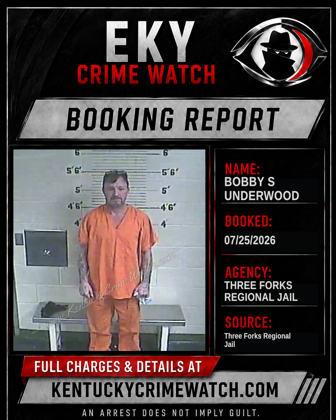 Bobby S Underwood booking image