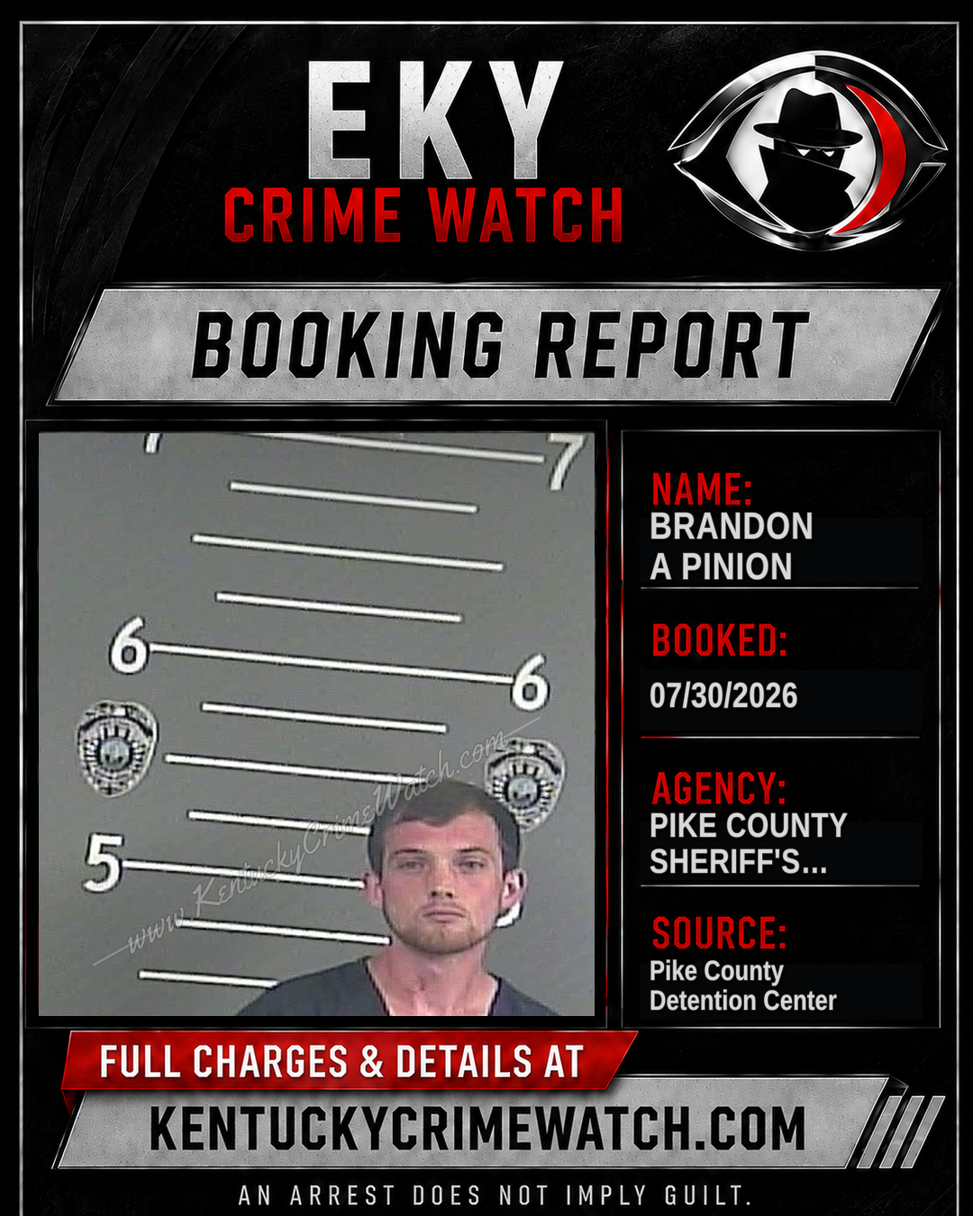 BRANDON A PINION booking image