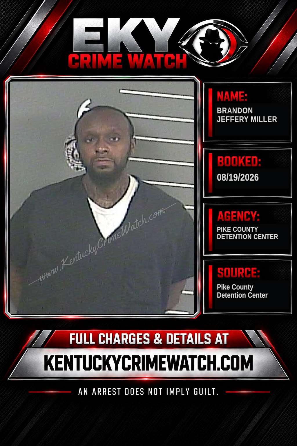 BRANDON JEFFERY MILLER booking image