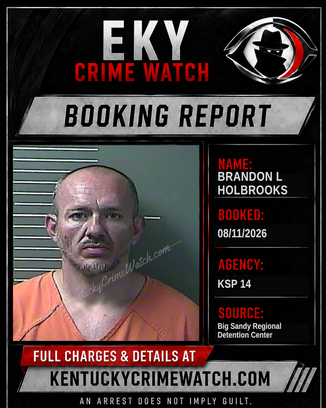 BRANDON L HOLBROOKS booking image