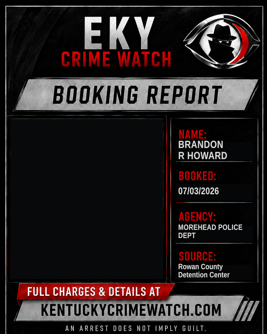 BRANDON R HOWARD booking image