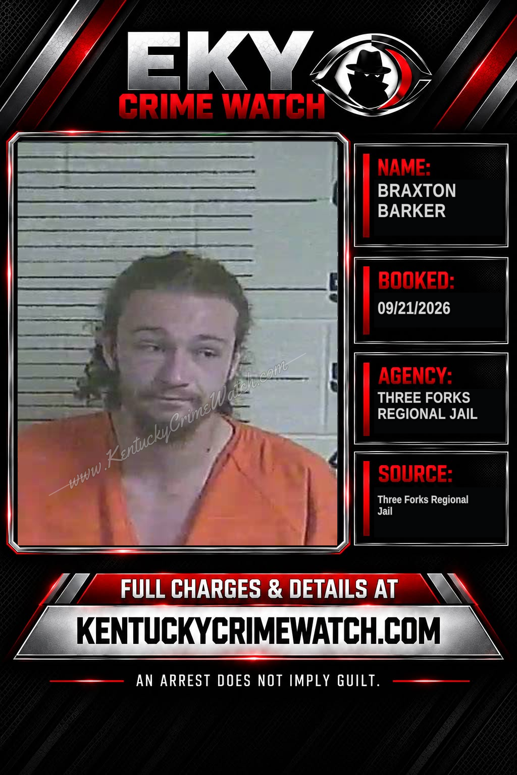 Braxton Barker booking image