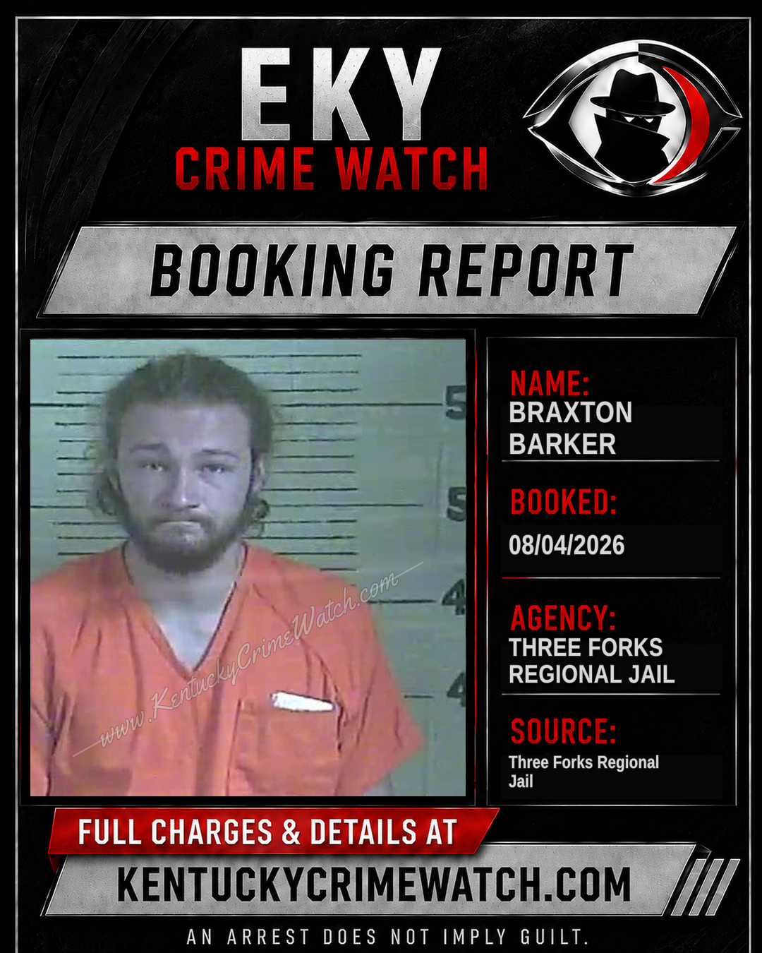 Braxton Barker booking image