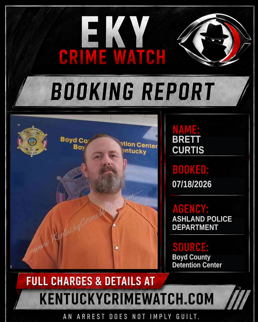 BRETT CURTIS booking image